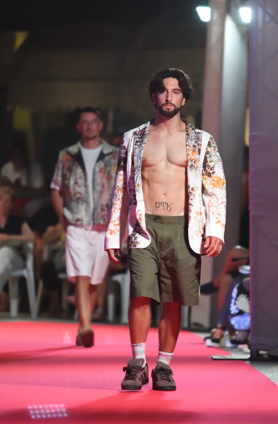 Blazer Aperto, Blazer stampato, bermuda verde militare